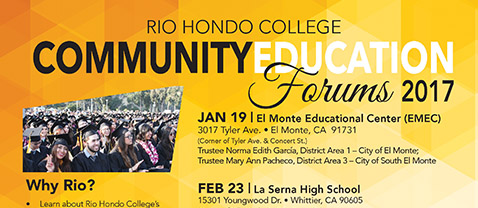 Rio Hondo College Community Education Forums 2017