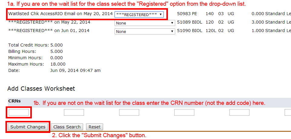 How to Add a Class - Río Hondo College