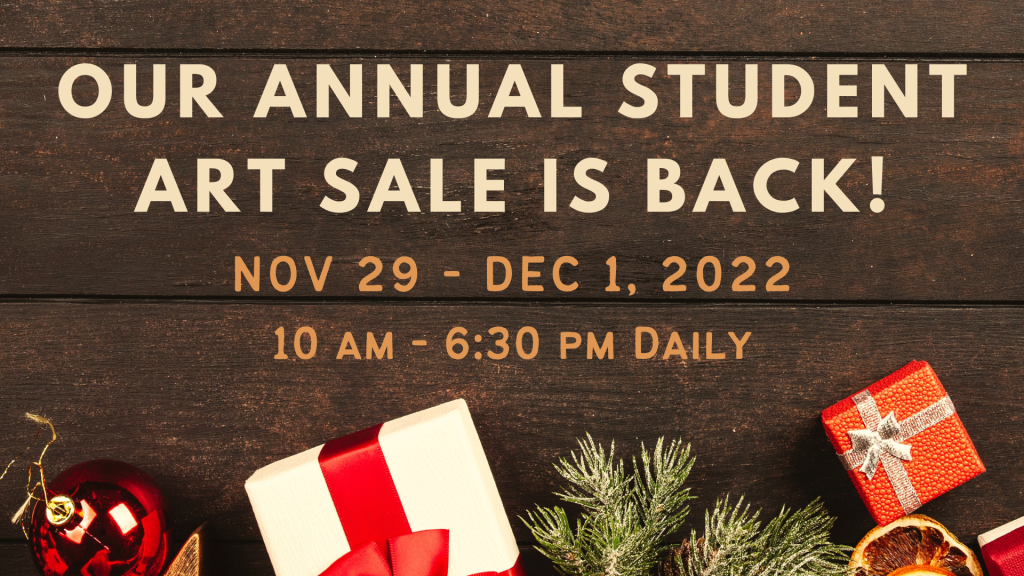 Annual Student Art Sale 2022 brochure