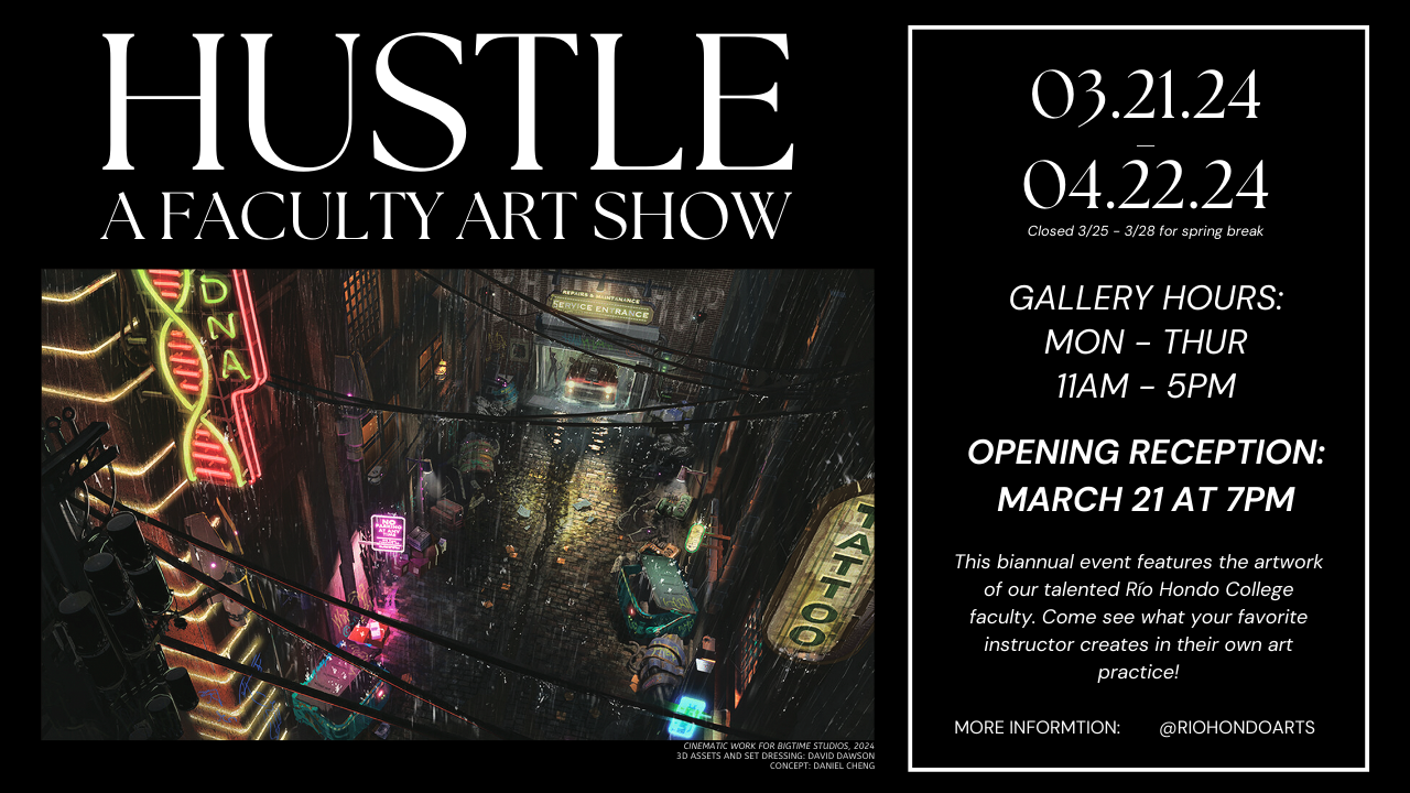 Hustle: A Faculty Art Show brochure