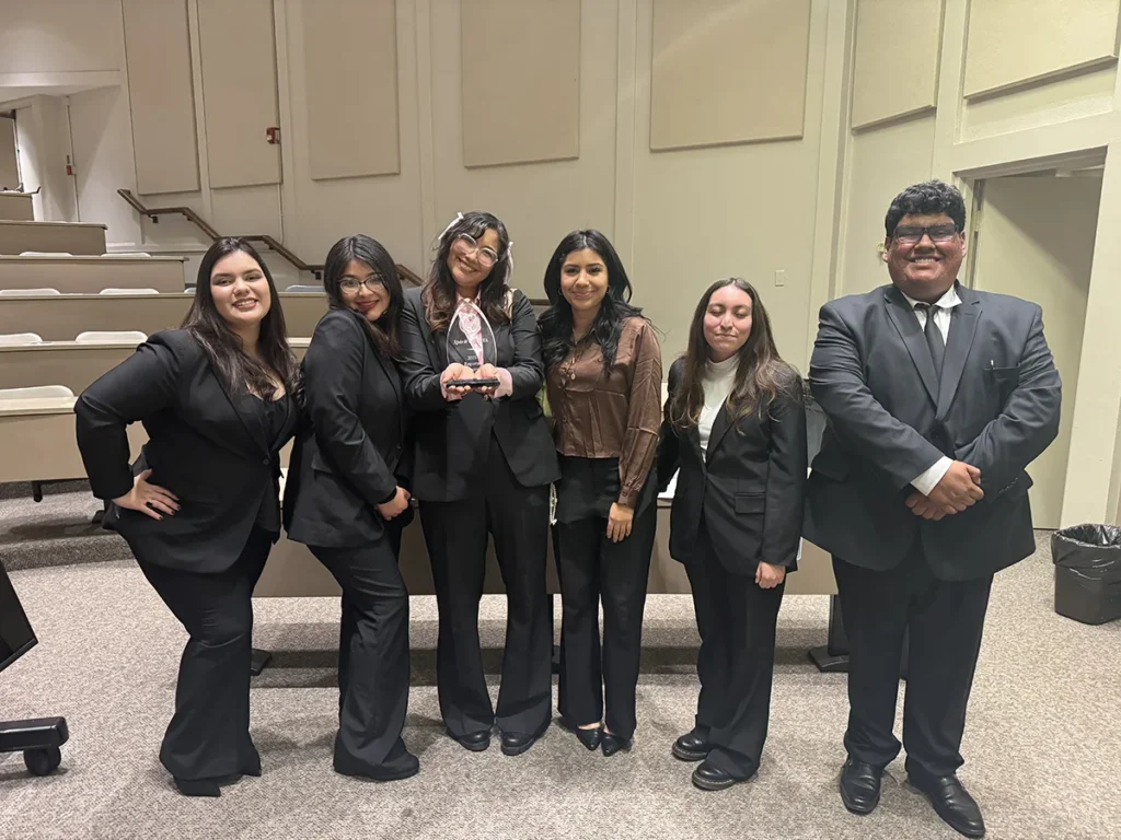 Río Hondo College’s students competed in the American Mock Trial Association’s (AMTA) Regional Tournament, held at Claremont McKenna College and received the prestigious Spirit of AMTA (SPAMTA) Award.